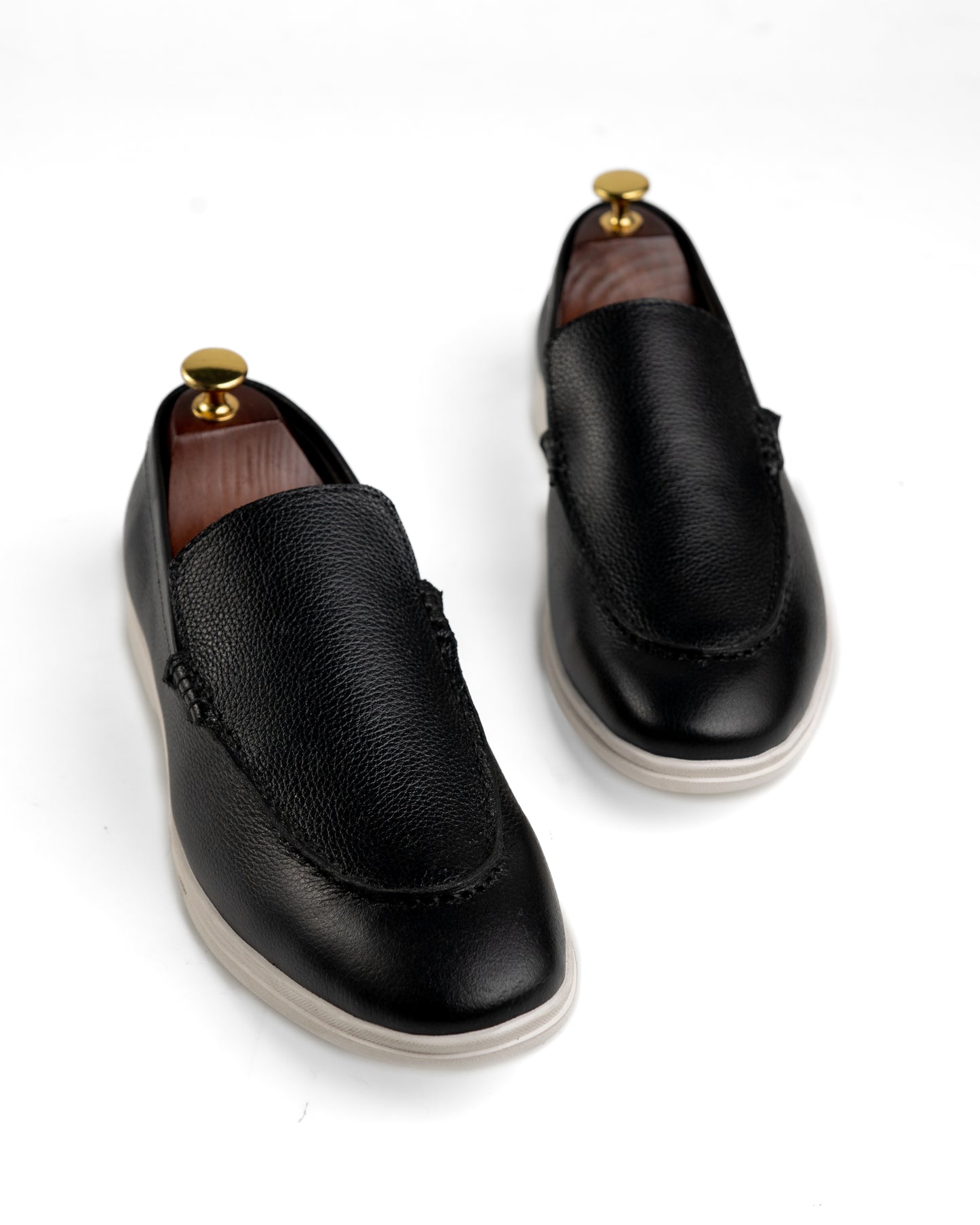 Flint Black Loafer Shoes