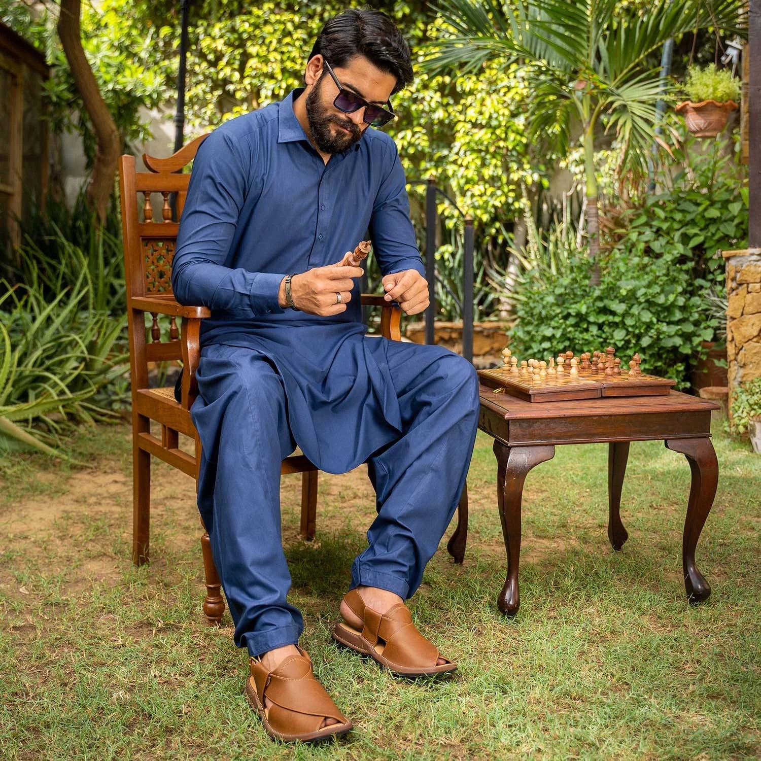 Leather Peshawari Chappal & Shoes For Men â LADIRSTORE