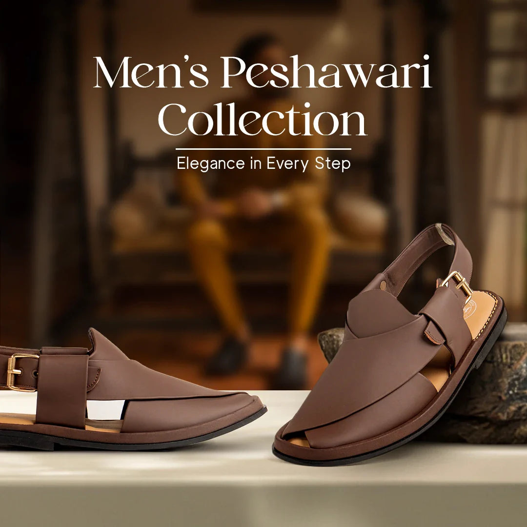 Leather Peshawari Chappal & Shoes For Men – LADIRSTORE