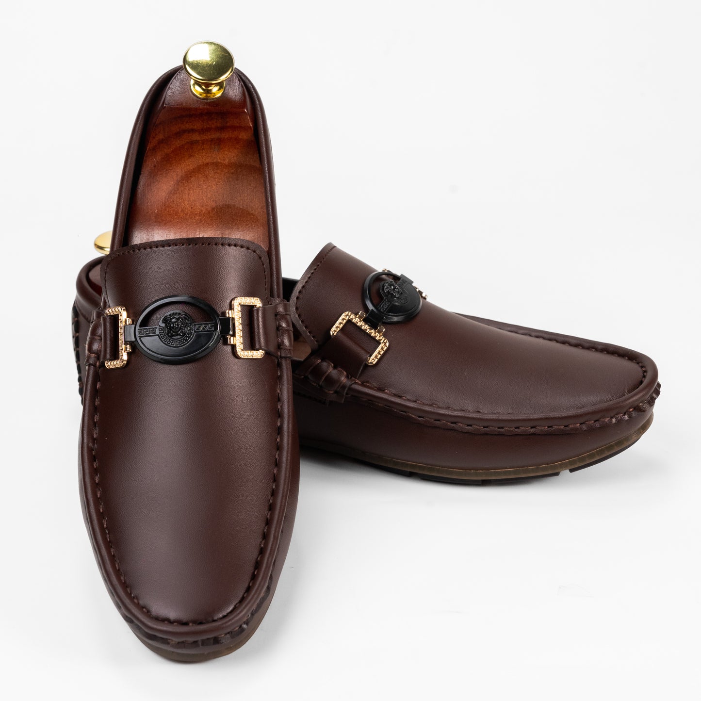 BR-06 Brown loafers for men