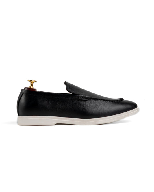 Flint Black Formal Shoes (FB-229)