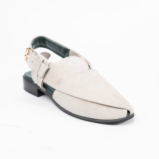 Nova White suede