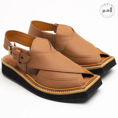 LIGHT BROWN KAPTAAN Chappal (KN-107)