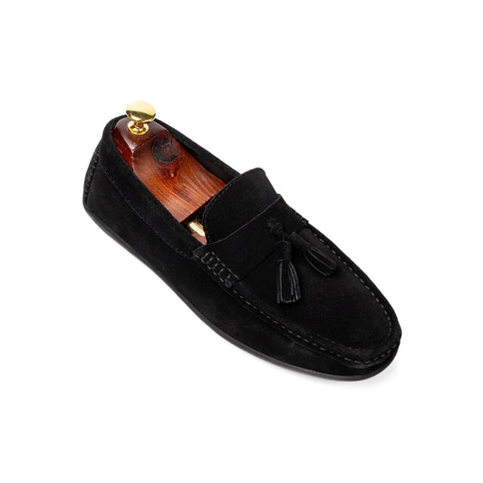 Foster Black Suede Loafer 