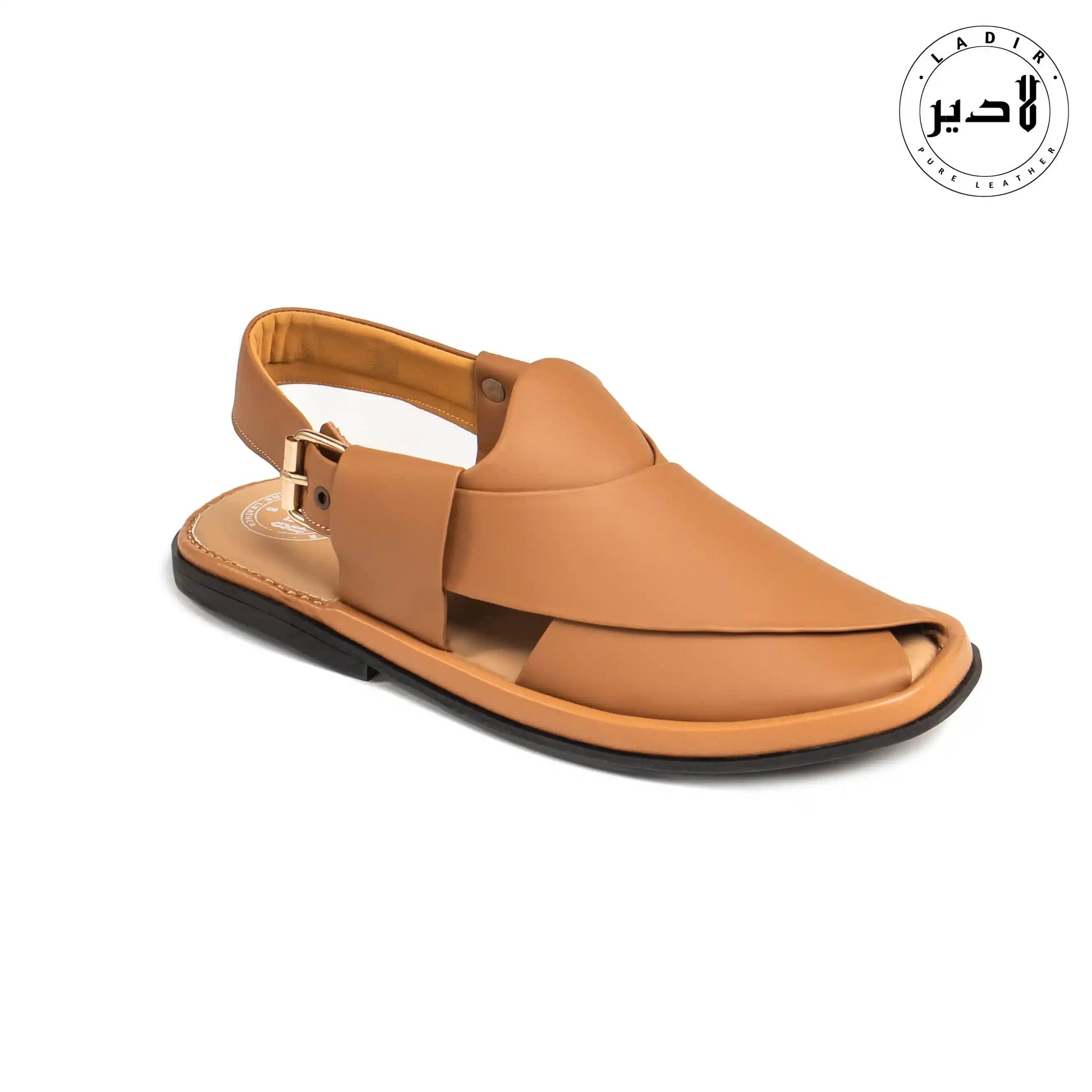 ROUND PERU Peshawari Chappal – Stylish round-toe Kaptaan Chappal design
