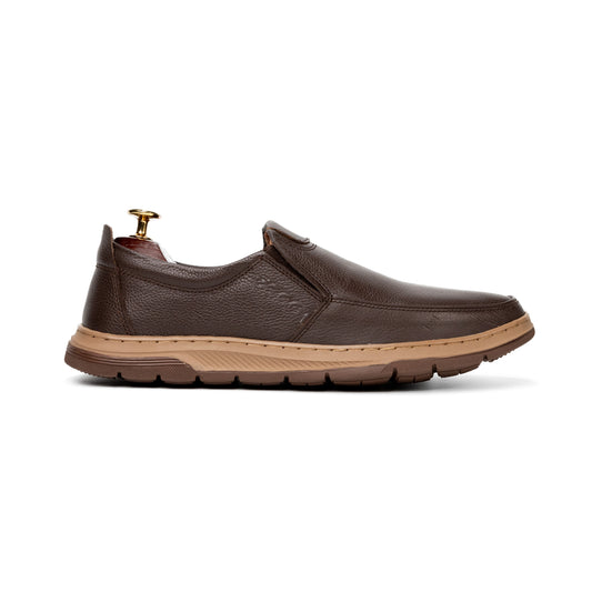SOFY Brown Medicated Leather Shoes